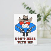 Carte Postale Illustration de l'Humour drôle de Mad Cowboy (Debout devant)