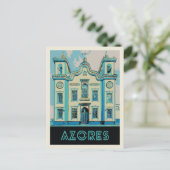 Carte Postale Illustration de l'île de Terceira Azores Portugal (Debout devant)