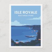 Carte Postale Illustration de l'île Royale (Devant)