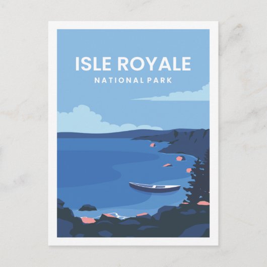 Carte Postale Illustration de l'île Royale (Devant)
