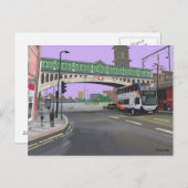 Carte Postale illustration de manchester Royaume-Uni (Devant / Derrière)