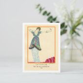 Carte Postale Illustration de mode Art déco Lepape (Debout devant)