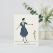 Carte Postale Illustration de mode Art Déco par A. E. Marty (Debout devant)