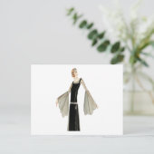 Carte Postale Illustration de mode féminine des années 1920 (Debout devant)