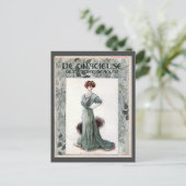 Carte Postale Illustration de mode féminine vintage 1907 (Debout devant)