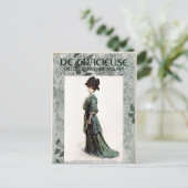 Carte Postale Illustration de mode vintage glamour (Debout devant)