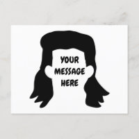 Illustration de Mullet de message personnalisé amu