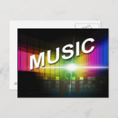 Carte postale Illustration de musique (Devant / Derrière)