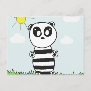 Carte Postale Illustration de Panda Mignon