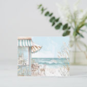 Carte Postale illustration de paysage côtier (Debout devant)