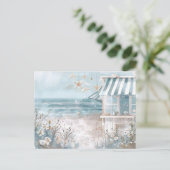 Carte Postale illustration de paysage côtier (Debout devant)