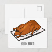 Carte Postale Illustration de Peking duck (Devant / Derrière)