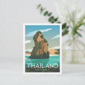 Carte Postale Illustration de Phuket Thaïlande célèbre Travel Pl (Debout devant)