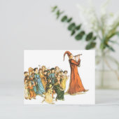 Carte Postale Illustration de Pied Piper par Kate Greenaway (Debout devant)