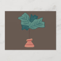 Illustration de plante verte en pot de figuier vio