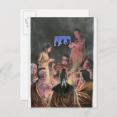 Carte Postale Illustration de Pocahontas qui lui parle (Devant / Derrière)