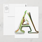 Carte Postale Illustration de police organique (Devant / Derrière)