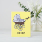 Carte Postale Illustration de poussette (Debout devant)