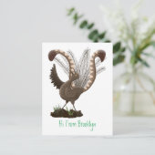 Carte Postale Illustration de superbe et superbe lyrebird (Debout devant)