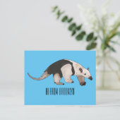 Carte Postale Illustration de Tamandua (Debout devant)