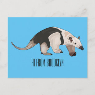 Carte Postale Illustration de Tamandua