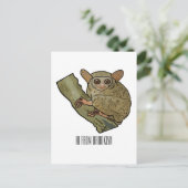 Carte Postale Illustration de Tarsier (Debout devant)