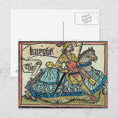 Carte Postale Illustration de 'The Canterbury Tales' (Devant / Derrière)