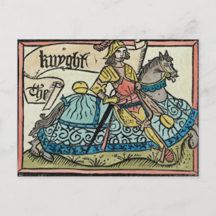 Carte Postale Illustration de 'The Canterbury Tales'