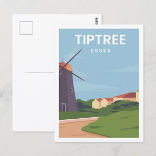 Carte Postale Illustration de Tiptree Essex célèbre Travel Place