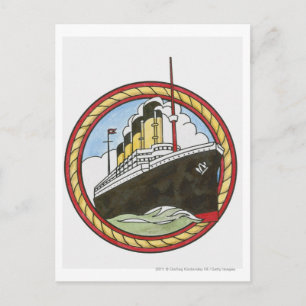 Carte Postale Illustration de Titanic