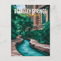 Illustration de voyage à Berkeley Springs Virginie