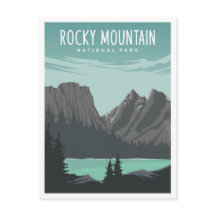 Illustration de voyage dans le parc national des R