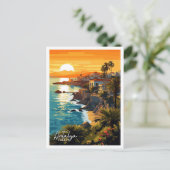 Carte Postale Illustration de voyage d'Antalya Turkey (Debout devant)