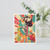 Carte Postale Illustration de voyage d'art pop mexicain (Debout devant)