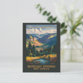 Carte Postale Illustration de voyage d'art vintage de Berkeley S (Debout devant)