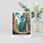 Carte Postale Illustration de voyage du parc national de Big Bas (Debout devant)