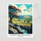 Carte Postale Illustration de voyage du parc national Yorkshire (Devant)