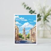 Carte Postale Illustration de voyage vintage Nîmes France (Debout devant)