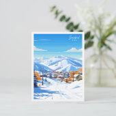 Carte Postale Illustration de voyage vintage Snowbird Utah (Debout devant)