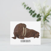 Carte Postale Illustration de Walrus (Debout devant)