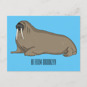 Carte Postale Illustration de Walrus