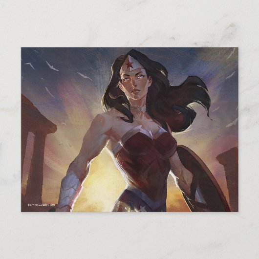 Carte Postale Illustration de Wonder Woman pour Infinite Crisis (Devant)