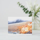 Carte Postale Illustration de Zeppelin éclatant en flammes (Debout devant)