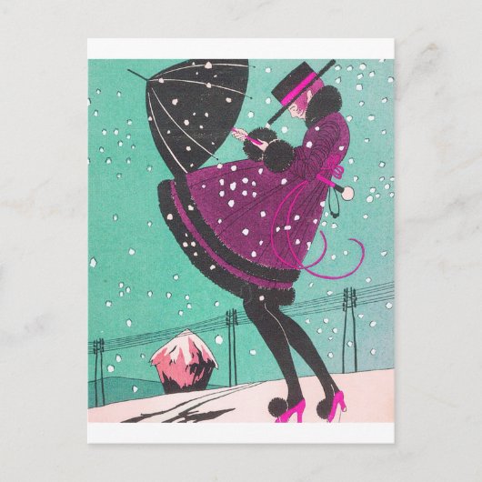 Carte Postale Illustration Déco (Devant)