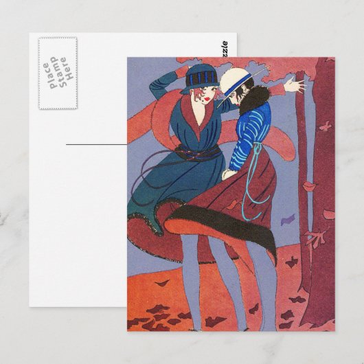 Carte Postale Illustration Déco (Devant / Derrière)