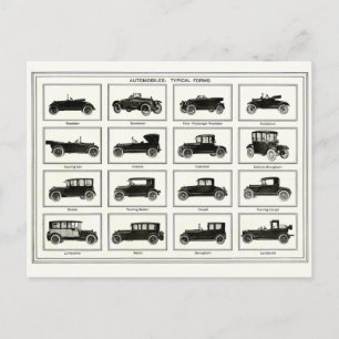 Carte postale - Illustration des automobiles Vinta