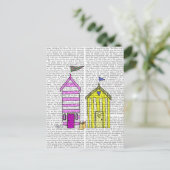 Carte Postale Illustration des Beach Huts 3 (Debout devant)
