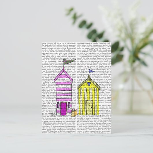 Carte Postale Illustration des Beach Huts 3 (Debout devant)