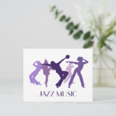 Carte Postale Illustration des danseurs de jazz (Debout devant)