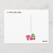 Carte Postale Illustration des Inséparables doux (Dos)